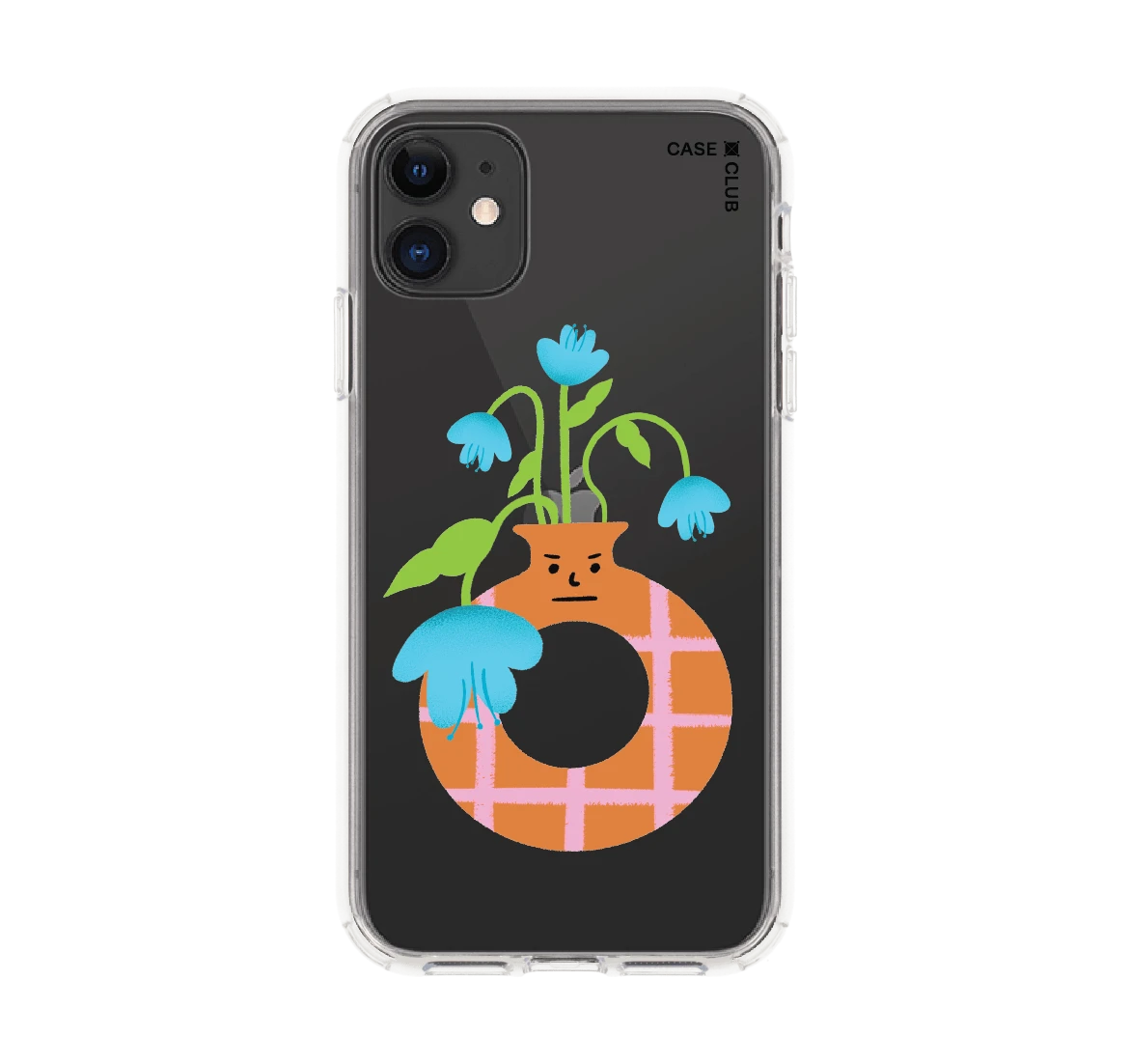 แจกันมินิมอลสีส้ม